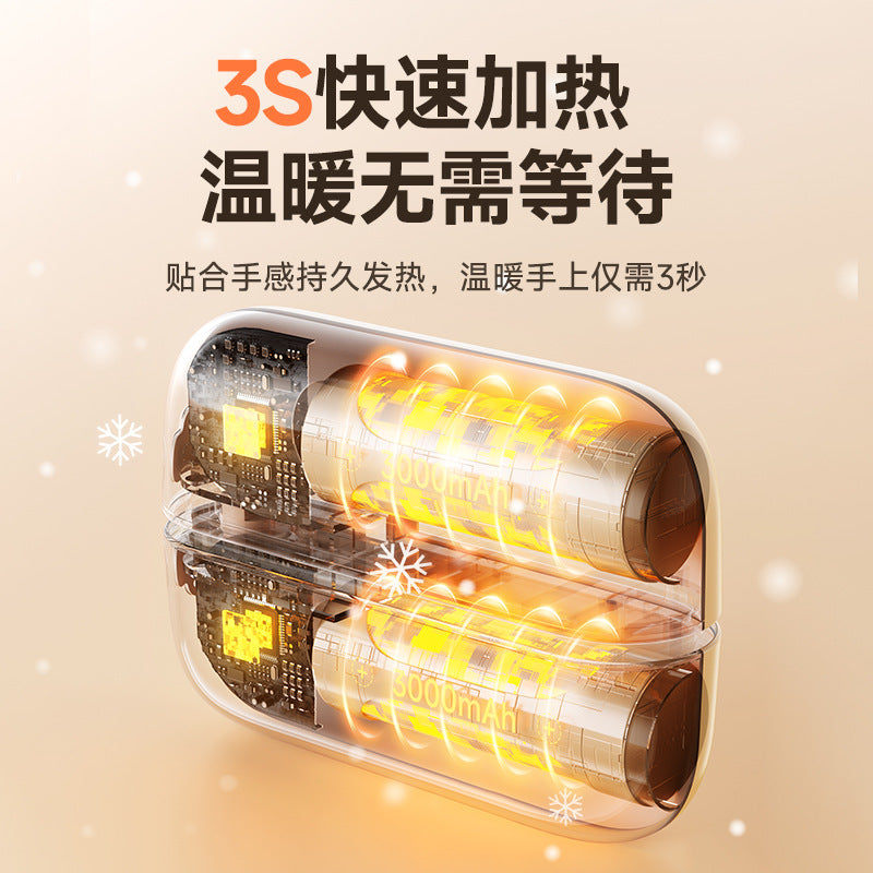2つに分かれる充電式カイロ